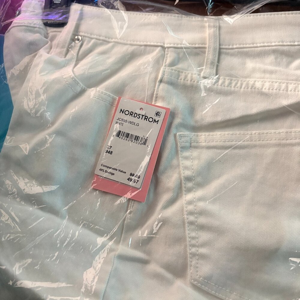 Brand New Juicy Couture White Wide Leg‎ Pants Size 27